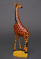 (ケニア)　木彫アニマル　キリン　Lサイズ　No.8