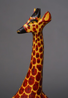 (ケニア)　木彫アニマル　キリン　Lサイズ　No.8