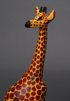 (ケニア)　木彫アニマル　キリン　Lサイズ　No.9