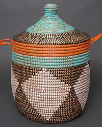 (セネガル)　セネガルバスケット　パニエ　L　No.160