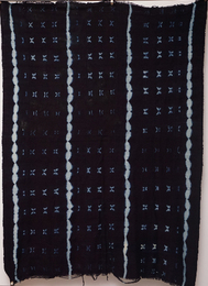 (マリ)　藍染絞り　大判布　(L)　No.5