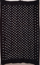 (マリ)　藍染絞り　大判布　(L)　No.2