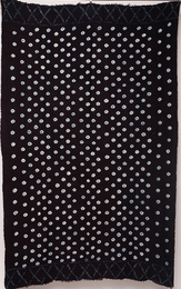 (マリ)　藍染絞り　大判布　(L)　No.1