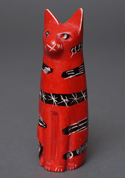 ソープストーン置物　猫さん　3番