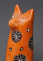 ソープストーン置物　猫さん　5番