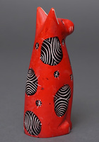 ソープストーン置物　猫さん　8番