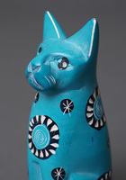 ソープストーン置物　猫さん　12番