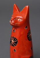 ソープストーン置物　猫さん　13番