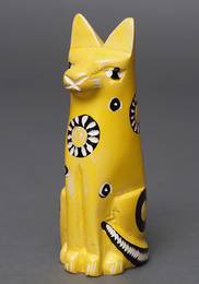 ソープストーン置物　猫さん　14番