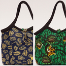 アフリカンワックス　リバーシブルグラニーバッグ　No.7