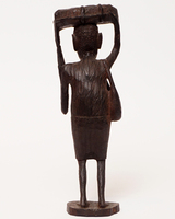 (タンザニア)　黒檀木彫り老人　(L)　A