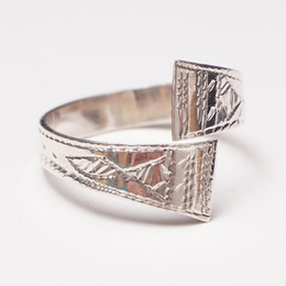 (マリ)　トゥアレグ　シルバー　リング　No.7　(18.5号)