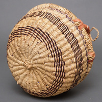 (ブルキナファソ)　半球マルシェバスケット　カラー　Sサイズ　No.4