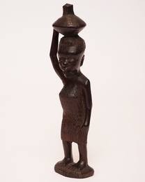 (ケニア)　黒檀彫刻人形　M　 No.7