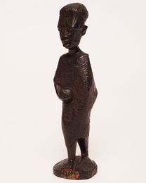 (ケニア)　黒檀彫刻人形　M　 No.8