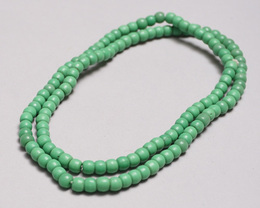 (ケニア)　トゥルカナビーズ　60cm　グリーン