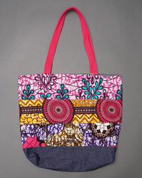 marenamare　パッチワーク　アフリカントートバッグ　Lサイズ　No.2