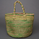 ケニア　サイザルバッグ　ミックスカラー　10インチ　No.3