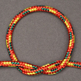 ジェンベ用ロープ　5ミリ径　(レッドxグリーンxネオンイエロー)