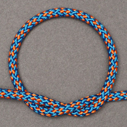 ジェンベ用ロープ　5ミリ径　(ブルーxオレンジ)