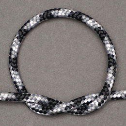 ジェンベ用ロープ　5ミリ径　(ブラックxグレーxホワイト)