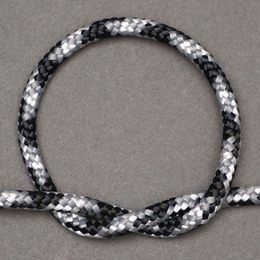 ジェンベ用ロープ　5ミリ径　(ブラックxグレーxホワイト)