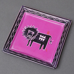 ソープストーン　角　飾り皿　Mサイズ　No.52