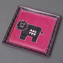 ソープストーン　角　飾り皿　Mサイズ　No.56