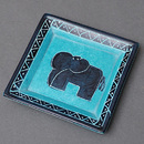 ソープストーン　角　飾り皿　Sサイズ　No.69