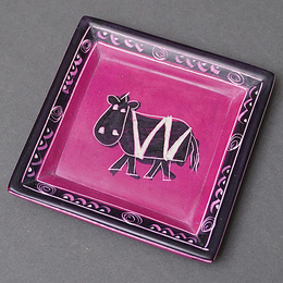 ソープストーン　角　飾り皿　Sサイズ　No.72