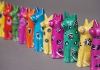 ソープストーン置物　子猫さん　16番