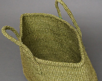 ケニア　サイザルバッグ　ワイド　Lサイズ　(カーキ)