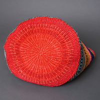 ケニア　サイザルバッグ　ミックスカラー　12インチ　No.1