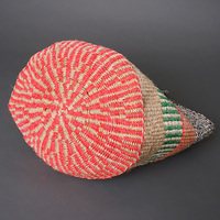 ケニア　サイザルバッグ　ミックスカラー　12インチ　No.7