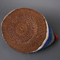 ケニア　サイザルバッグ　ミックスカラー　12インチ　No.9