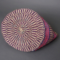 ケニア　サイザルバッグ　ミックスカラー　12インチ　No.11