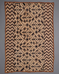 (コンゴ)　ショワ族　ラフィア布　クバ布　No.47