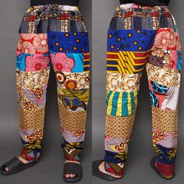 ブルキナファソ　パッチワーク　バイファルパンツ　No.8