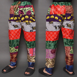 ブルキナファソ　パッチワーク　バイファルパンツ　No.16