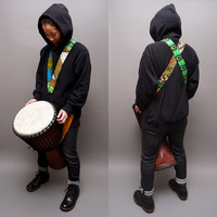 ジェンベストラップ　パッチワーク　ロングサイズ(4.5M x 5cm幅)　No.219