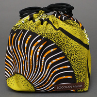 アフリカンワックス　ランチボックス巾着　No.27