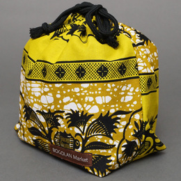 アフリカンワックス　ランチボックス巾着　No.29