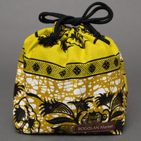 アフリカンワックス　ランチボックス巾着　No.29