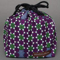 アフリカンワックス　ランチボックス巾着　No.33