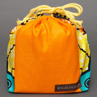 アフリカンワックス　ランチボックス巾着　No.35