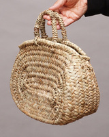 (モロッコ)　小判型マルシェバッグ　(S)　No.1