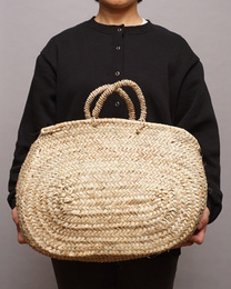 (モロッコ)　小判型マルシェバッグ　(M)　No.3