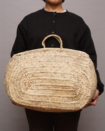 (モロッコ)　小判型マルシェバッグ　(L)　No.5