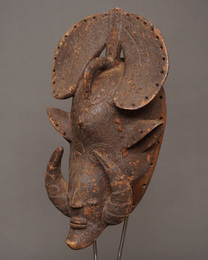 (コートジボワール)　セヌフォ族　マスク　No.393