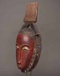 (コートジボワール)　ヤウレ族　マスク　No.395